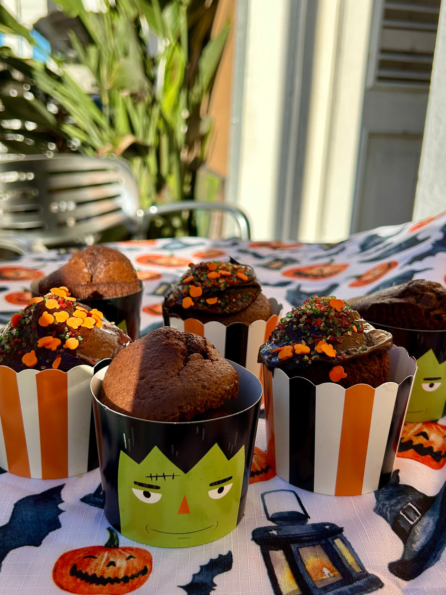 Cocoa Delight Cupcakes with Puerto Rican Vanilla Frosting Spicy Caribbee