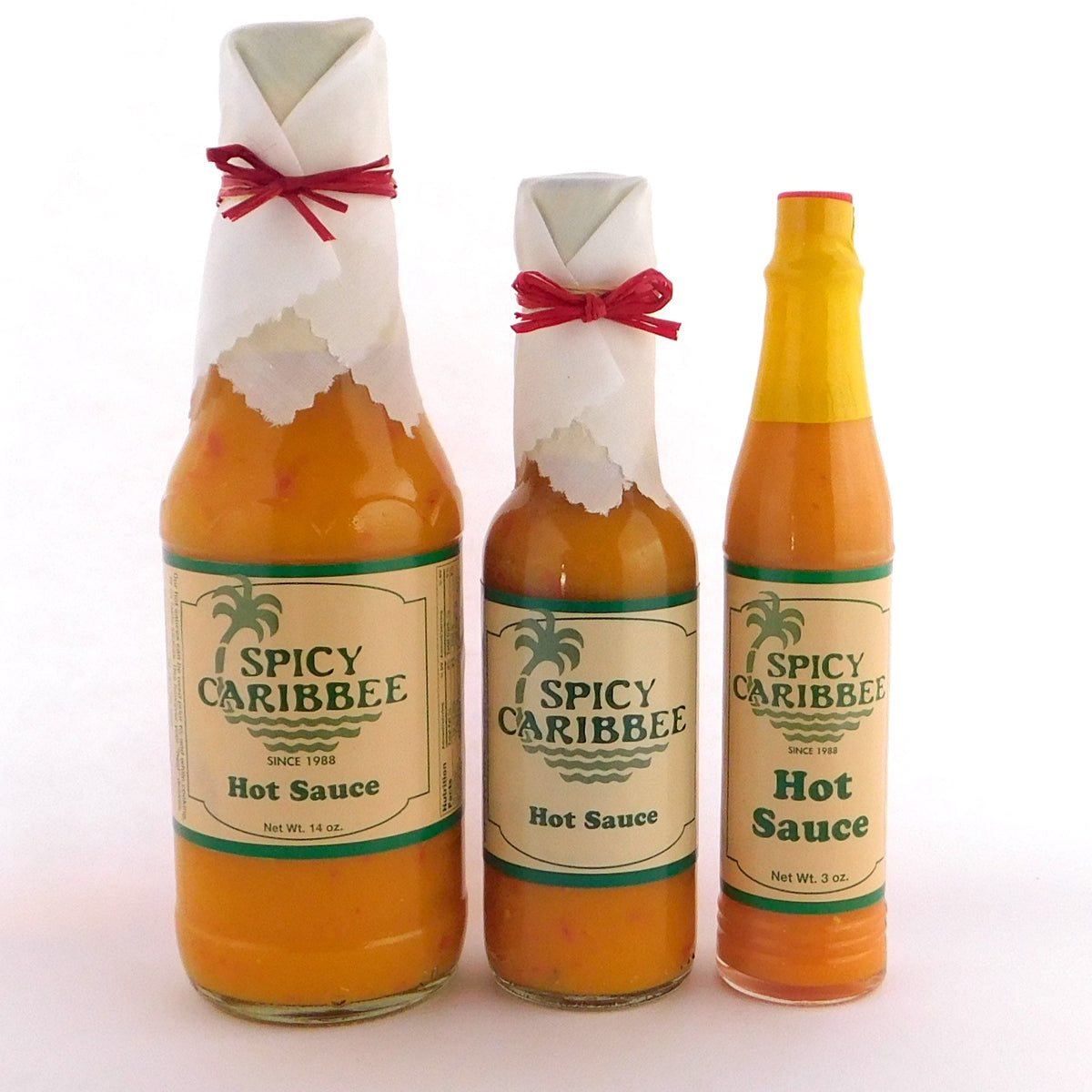 Yellow Hot Sauce Spicy Caribbee