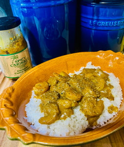 Coconut Curry Shrimp with White Rice